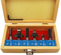 Набор фрез по дереву 6 предметов, хвостовик 8 мм S.E.B. 308FZ-HP6-8