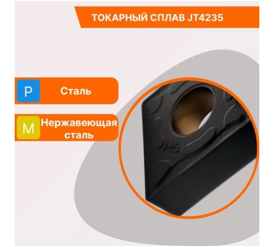 Пластина твердосплавная CNMG120412-GM JT4235 СпецТехИнструмент CNMG120412GMJT4235STI