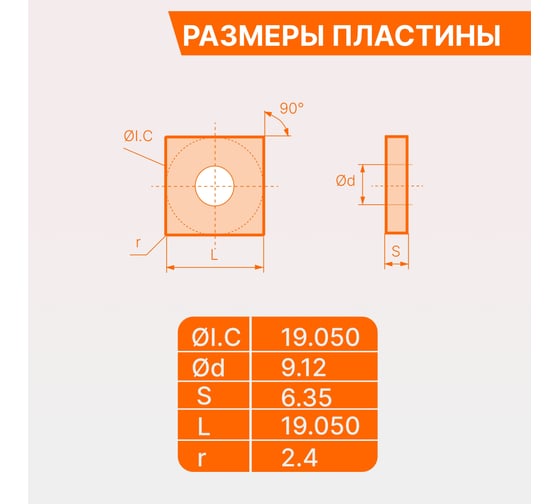 Пластина твердосплавная SNMG190624-GR JT4135 СпецТехИнструмент SNMG190624GRJT4135STI