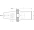 Оправка ISO40 DIN69871 H50 КМ1 FRESE PAGNONI 140MF101 2