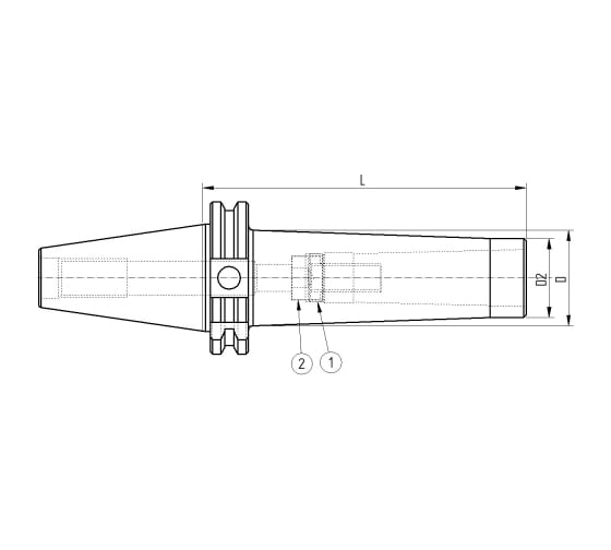 Оправка ISO40 DIN69871 H165 КМ4 FRESE PAGNONI 140MF204