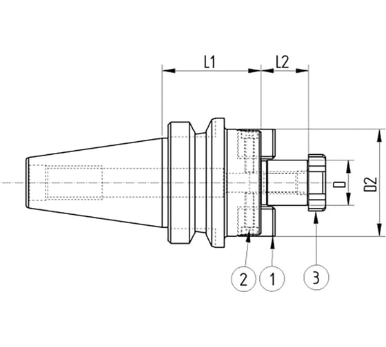 Оправка ISO30 MAS403BT P/F FISSO H40 D.27 - AD PAGNONI 330PF127