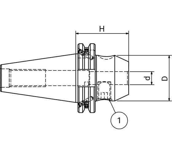 Оправка ISO40 DIN69871 WELDON H100 D32 PAGNONI 140WLD32