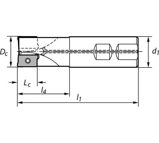 Корпус фрезы N200.D32/Z4 NORGAU 022200032