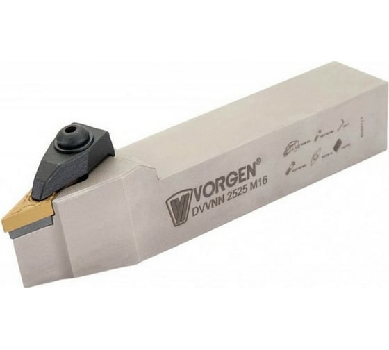 Державка для точения DVVNN 2525 M16 VORGEN 4687202510832 1