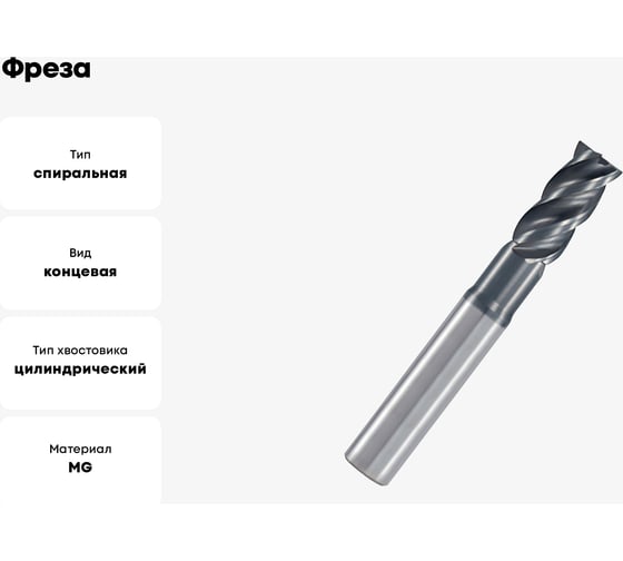 Фреза HF450 20 мм, макс. глубина фрезерования 50 мм C45 4F PV300 OSAWA HF450200