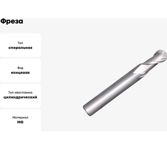 Фреза GB255 1.5 мм 2FB N CARBIDE OSAWA GB255015