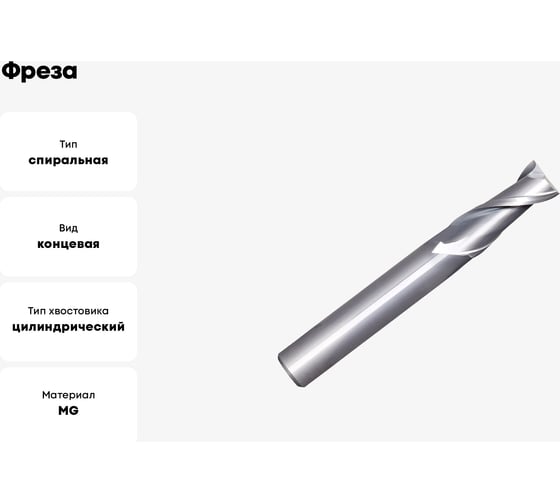 Фреза GB205 1 мм 2F N CARBIDE OSAWA GB205010