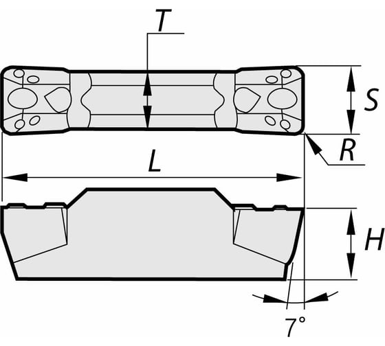 Пластина токарная NRM300N04-PT NRG20M, 10 шт NORGAU 020320350