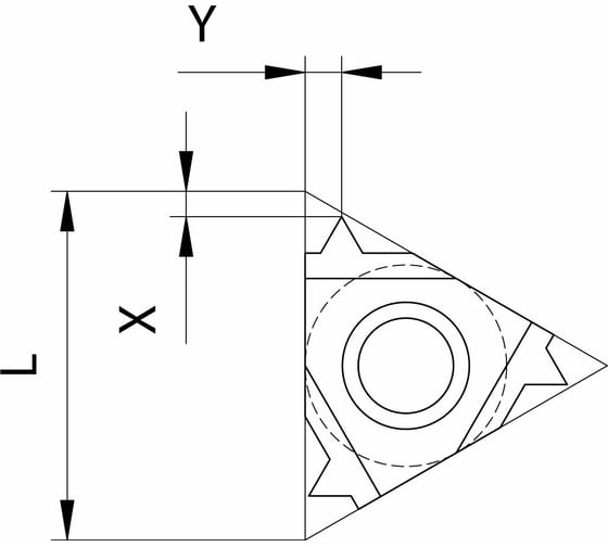 Пластина резьбовая 22IR N60 NRG25U, 10 шт NORGAU 020501107