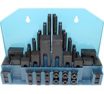 Набор клиновых ступенчатых прижимов (58 предметов, паз 13.7 мм, М10x1,5 мм, металлический футляр, YT-0203) CNIC 34929