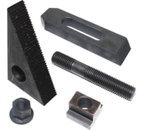 Набор клиновых ступенчатых прижимов (5 предметов, паз 13.7 мм, М12x1.75х150 мм, YT-6013) CNIC 56161