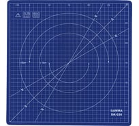 Мат для кроя вращающийся (30х30 см; ПВХ; синий) Gamma 389490