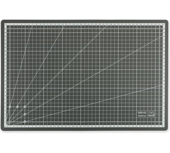 Мат для кроя складной (А3; 45х30 см; ПВХ; серый) Gamma 389501