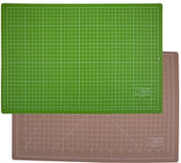 Мат для резки двусторонний (А3; 45х30 см; бежевый/ салатовый) Gamma 382645
