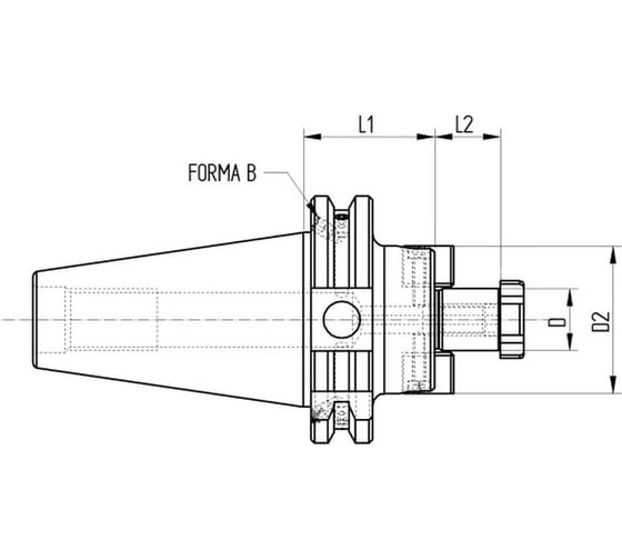 Оправка ISO50 DIN69871 P/F FISSO H45 D27 PAGNONI 150PF127