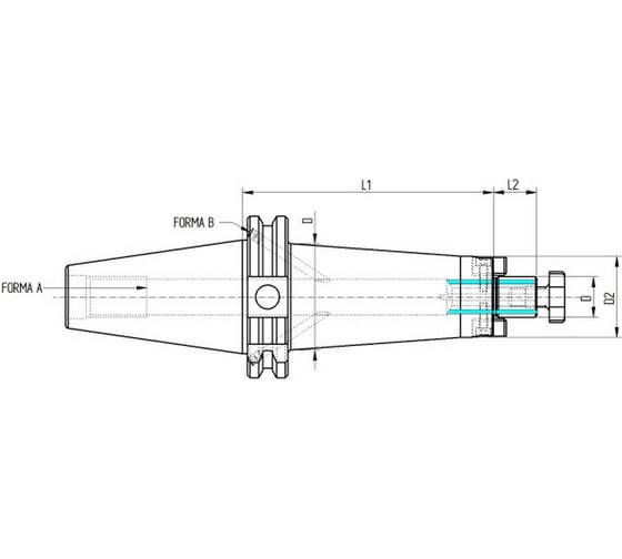 Оправка ISO50 DIN69871 P/F FISSO H100 D40 PAGNONI 150PF240