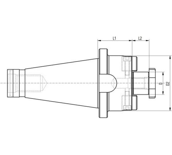 Оправка ISO50 DIN2080 P/F FISSO H45 D27 PAGNONI 550PF127