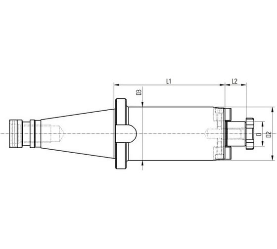 Оправка ISO50 DIN2080 P/F FISSO H160 D27 PAGNONI 550PF427