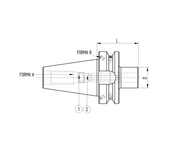Оправка ISO50 MAS403BT H65 КМ3 FRESE PAGNONI 350MF103