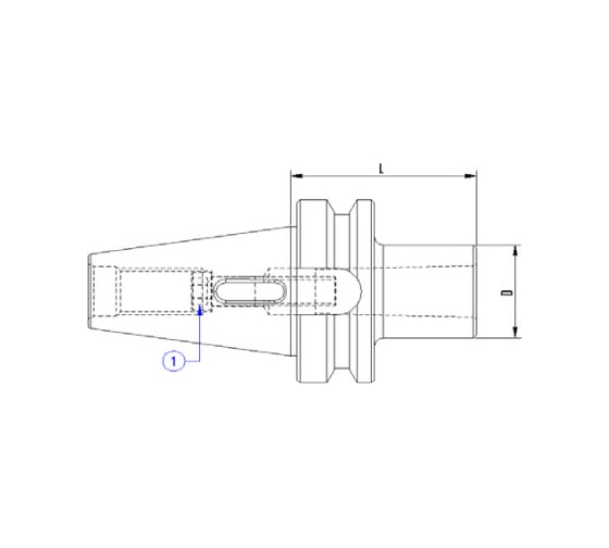 Оправка ISO40 MAS403BT H115 КМ1 PUNTE PAGNONI 340MP201