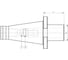 Оправка ISO50 DIN2080 H45 КМ1 FRESE PAGNONI 550MF101 2