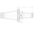 Оправка ISO50 DIN2080 H115 КМ1 FRESE PAGNONI 550MF201 2