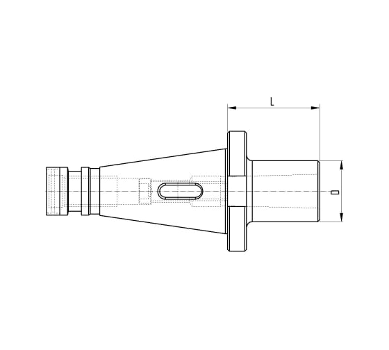 Оправка ISO50 DIN2080 H100 КМ5 PUNTE PAGNONI 550MP105
