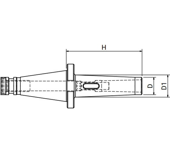 Оправка ISO50 DIN2080 H140 КМ2 PUNTE PAGNONI 550MP202