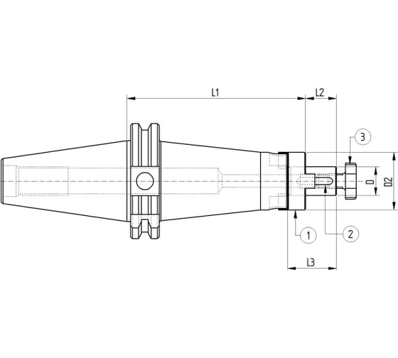 Оправка ISO50 DIN69871 P/F UNIVERSAL H55 D27 PAGNONI 150PU127