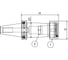 Патрон цанговый ISO40 DIN69871 P/P H130 EOC25 PAGNONI 140PO325 2
