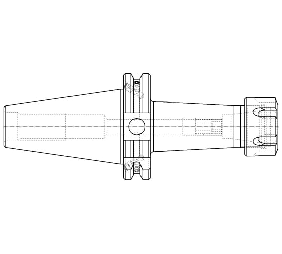 Патрон цанговый ISO40 DIN69871 P/P H130 ER16 PAGNONI 140PP310