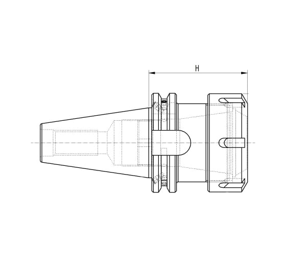 Патрон цанговый ISO40 DIN69871 P/P H70 ER16 PAGNONI 140PP110