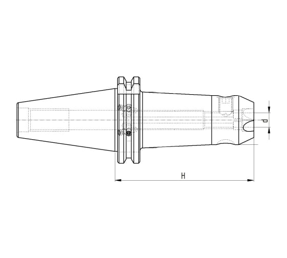 Оправка ISO40 DIN69871 WELDON H50 D10 PAGNONI 140WLD10