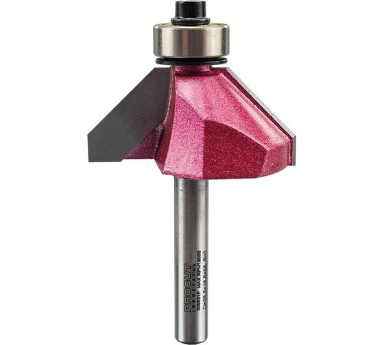 Фреза для снятия фаски 45 градусов (35.5x16.5x58 мм; Z2; хв-к 6 мм; нижний подшипник) PROCUT 306631P 23239713