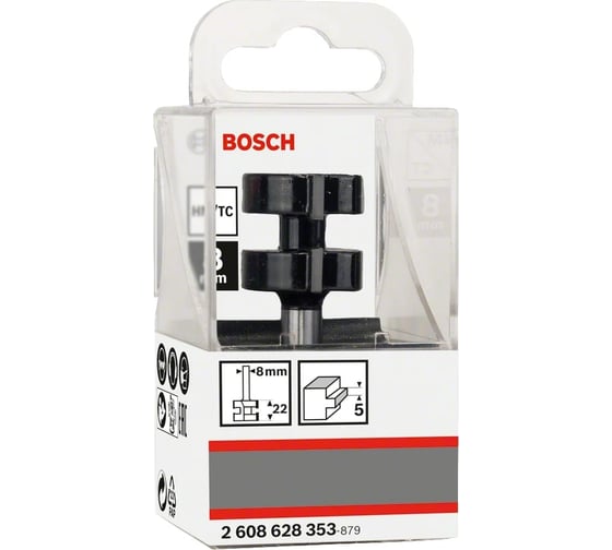 Фреза профильная 25x58 мм, хв-к 8 мм Bosch 2608628353
