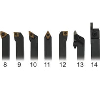 Набор резцов со сменными пластинами (10 мм;7 шт.) для токарных станков Optimum 3441111