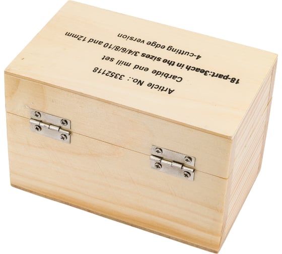 Набор фрез твердосплавных 18 шт. (3-12 мм) Optimum 3352118