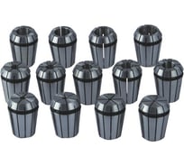 Набор цанг ER16 12 шт. (1-10 мм) для цангового патрона ER16 Optimum 3440282