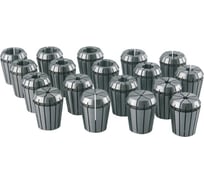 Набор цанг ER32 18 шт. (3-20 мм) для цангового патрона ER32 Optimum 3441122