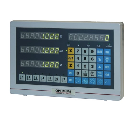 Устройство цифровой индикации DPA 2000-S для токарных и фрезерных станков Optimum 3384010