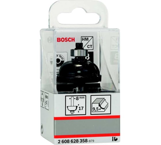 Фреза профильная (9,5/16,5 мм; 8 мм; 2 лезвия) BOSCH 2.608.628.358
