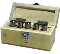 Набор цанг 5 шт. (MK2; 4-12 мм) для фрезерных станков Optimum 3351980