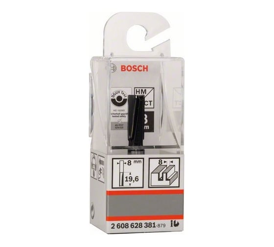 Фреза пазовая (8х20 мм; 8 мм; 2 лезвия) BOSCH 2.608.628.381