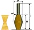 Фреза кромочная конусная (28,6х45 мм; 14°; хвостовик 12 мм) Энкор 10643 1