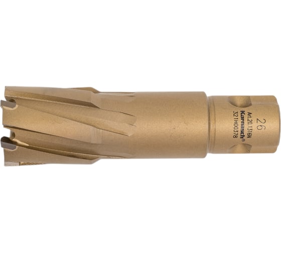 Сверло корончатое HARD-LINE (26x55 мм; Weldon 19/Nitto) Karnasch 20.1316N-26 1