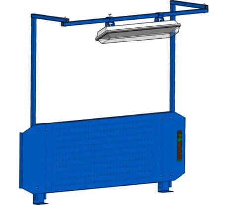 Экран со светильником для верстака WORK W-1800