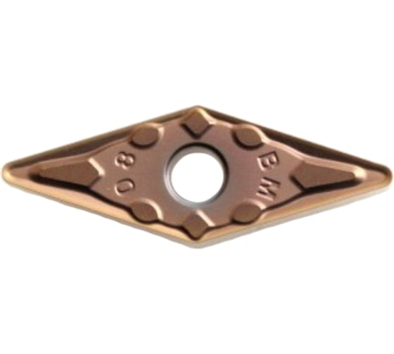 Пластина токарная VNMG 160408-BM по нержавеющей стали, 10 шт HARDSTONE 4603390581515
