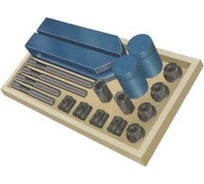 Набор зажимов М16 YT-1201 с вилочным прихватом и винтовыми опорами, 18 предметов, паз 17.7 мм CNIC 30191