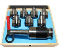 Патрон резьбонарезной MТ4-GT24 с хвостовиком КМ4, с лапкой, с набором головок из 7 шт, М12-М24 CNIC 50206